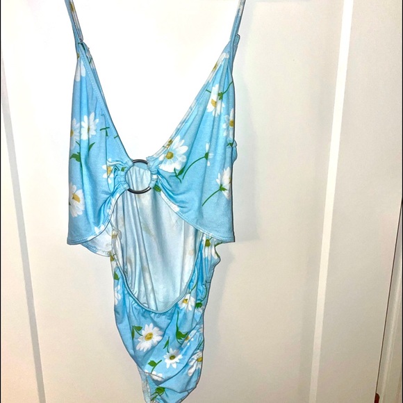Her Pong The Label Sunflower Cut Out Bodysuit - Picture 1 of 5